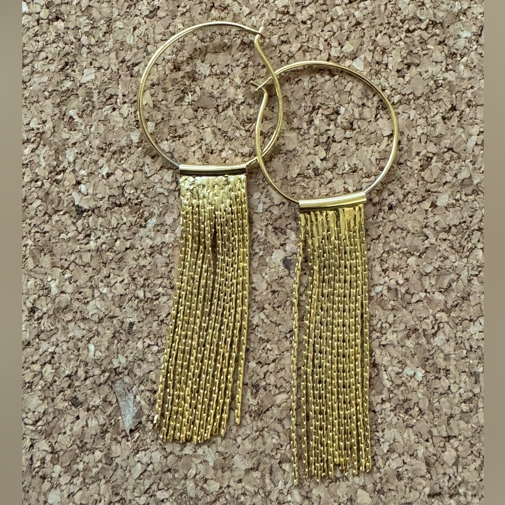 Hoop and Chain Earrings